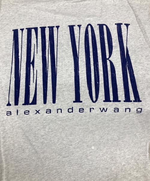 ALEXANDER WANG（アレキサンダー・ワン）ALEXANDER WANG (アレキサンダーワン) SHORT SLEEVE TEE WITH NY PUFF GRAPHIC グレー サイズ:XSの古着・服飾アイテム