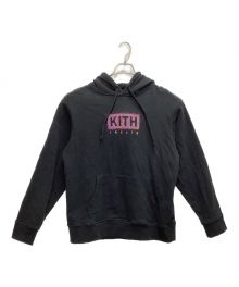 KITH（キス）の古着「ロゴプルオーバーパーカー」｜ブラック