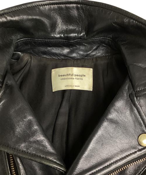 beautiful people（ビューティフルピープル）beautiful people (ビューティフルピープル) ライダースジャケット ブラック サイズ:130の古着・服飾アイテム