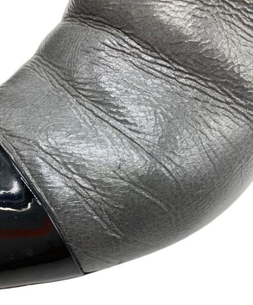 CHANEL（シャネル）CHANEL (シャネル) ココマークショートブーツ グレー サイズ:36 1/2Cの古着・服飾アイテム