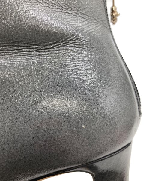 CHANEL（シャネル）CHANEL (シャネル) ココマークショートブーツ グレー サイズ:36 1/2Cの古着・服飾アイテム