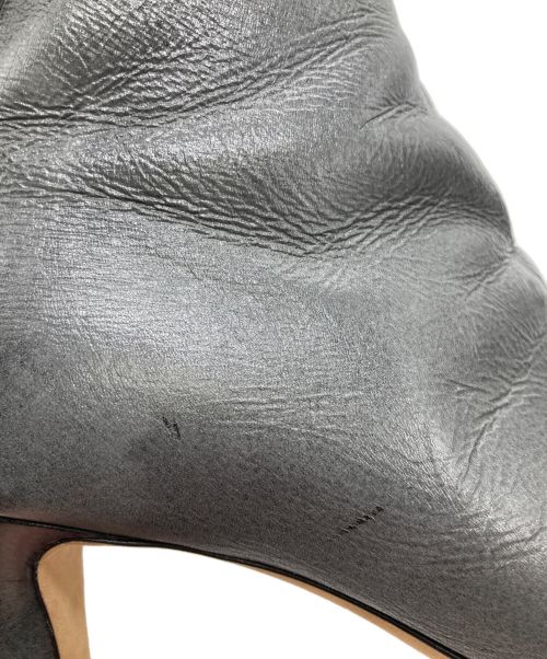 CHANEL（シャネル）CHANEL (シャネル) ココマークショートブーツ グレー サイズ:36 1/2Cの古着・服飾アイテム