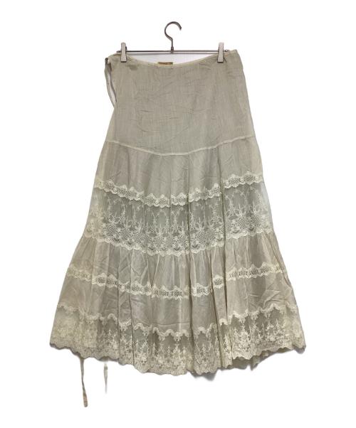 L'appartement（アパルトモン）L'appartement (アパルトモン) レースロングスカート ベージュ サイズ:Freeの古着・服飾アイテム
