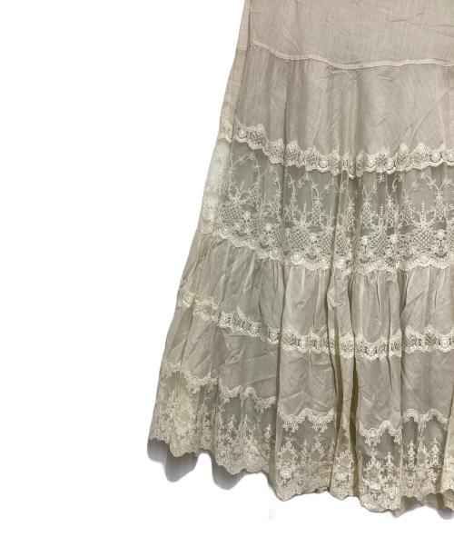 L'appartement（アパルトモン）L'appartement (アパルトモン) レースロングスカート ベージュ サイズ:Freeの古着・服飾アイテム