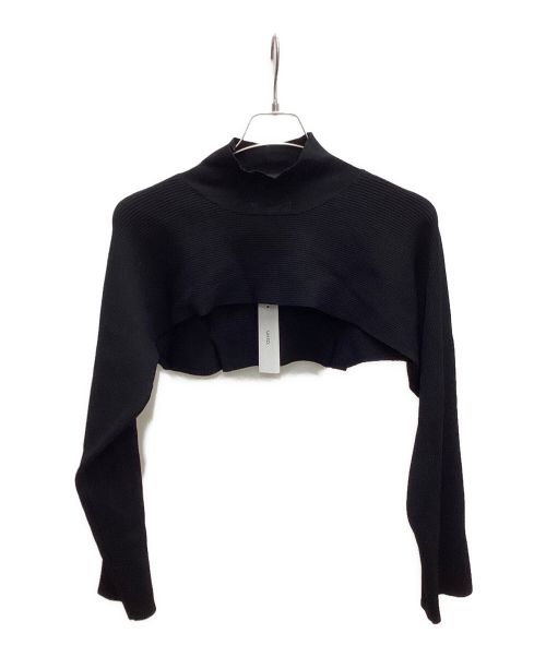 UN3D.（アンスリード）UN3D. (アンスリード) バックベルトショートニット ブラック サイズ:Fの古着・服飾アイテム