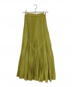 UN3D.アンスリード）の古着「オリガミプリーツパンツ」｜イエロー