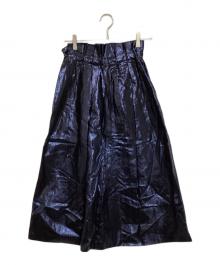 UN3D.（アンスリード）の古着「METALIC LINEN SK」｜ネイビー