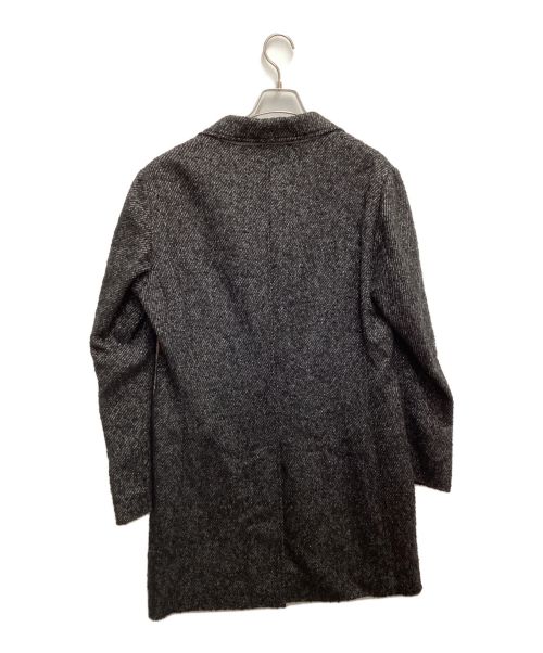 EPOCA UOMO（エポカ ウォモ）EPOCA UOMO (エポカ ウォモ) リングツイードチェスターコート ブラック サイズ:48の古着・服飾アイテム