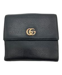 GUCCI（グッチ）の古着「GGマーモント コンパクトウォレット」｜ブラック