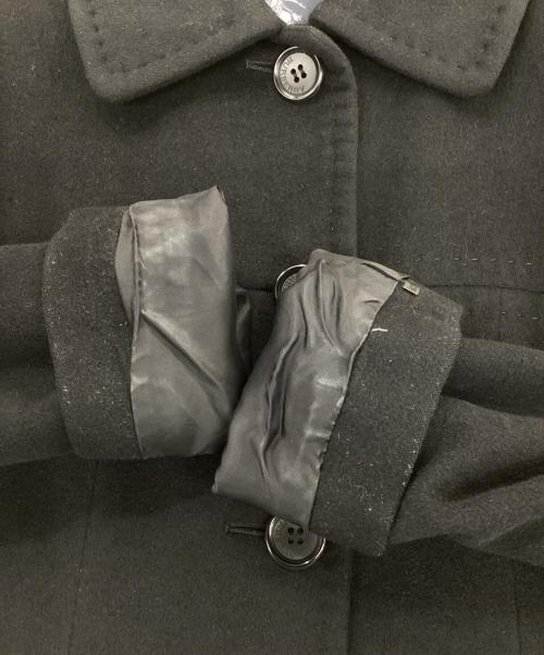 BURBERRY LONDON（バーバリーロンドン）BURBERRY LONDON (バーバリーロンドン) アンゴラ混コート ブラック サイズ:38の古着・服飾アイテム