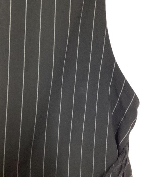 UN3D.（アンスリード）UN3D. (アンスリード) メッシュサッシュドレープドレス ブラック サイズ:36の古着・服飾アイテム