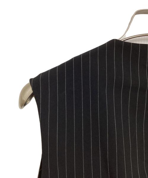 UN3D.（アンスリード）UN3D. (アンスリード) メッシュサッシュドレープドレス ブラック サイズ:36の古着・服飾アイテム