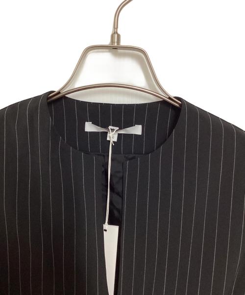 UN3D.（アンスリード）UN3D. (アンスリード) メッシュサッシュドレープドレス ブラック サイズ:36の古着・服飾アイテム