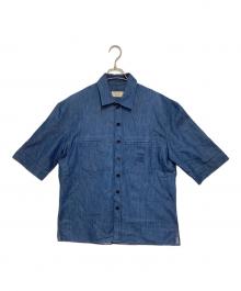 maison kitsune（メゾンキツネ）の古着「半袖シャツ」｜インディゴ