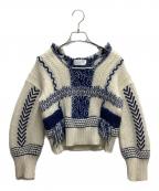 Mame Kurogouchiマメクロゴウチ）の古着「skiers knit ethnic sweater」｜ホワイト