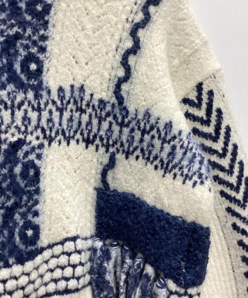 Mame Kurogouchi（マメクロゴウチ）Mame Kurogouchi (マメクロゴウチ) skiers knit ethnic sweater ホワイト サイズ:2の古着・服飾アイテム