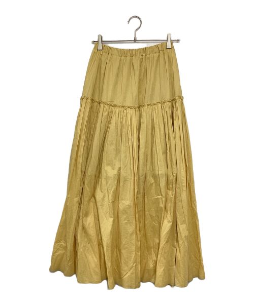 CASA FLINE（カーサフライン）CASA FLINE (カーサフライン) オーガニックコットンリネンスカート イエロー サイズ:Freeの古着・服飾アイテム