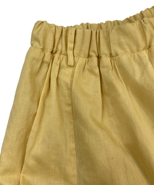 CASA FLINE（カーサフライン）CASA FLINE (カーサフライン) オーガニックコットンリネンスカート イエロー サイズ:Freeの古着・服飾アイテム