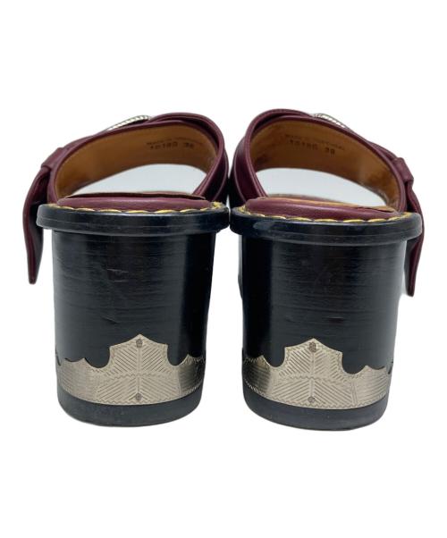 TOGA PULLA（トーガ プルラ）TOGA PULLA (トーガ プルラ) サンダル バーガンディー サイズ:38の古着・服飾アイテム