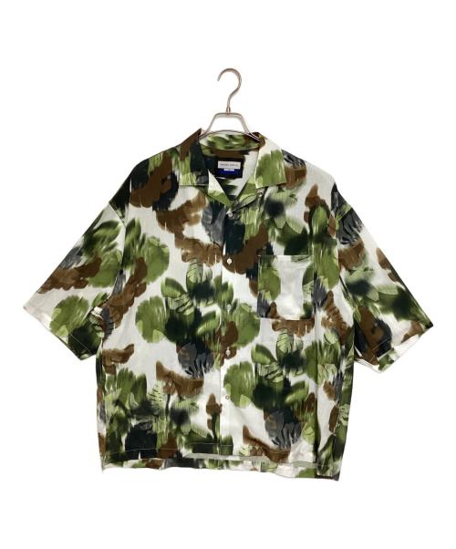 MAISON SPECIAL（メゾンスペシャル）MAISON SPECIAL (メゾンスペシャル) Sheer Print Prime-Over Short Sleeve Open Collar Shirt グリーン サイズ:2の古着・服飾アイテム