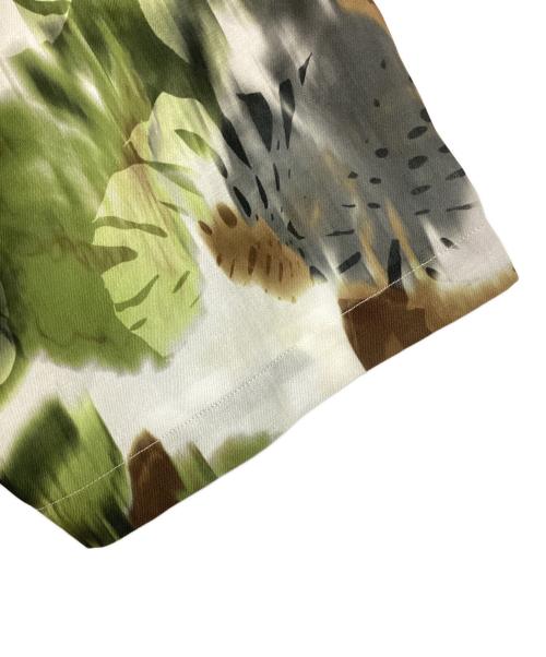 MAISON SPECIAL（メゾンスペシャル）MAISON SPECIAL (メゾンスペシャル) Sheer Print Prime-Over Short Sleeve Open Collar Shirt グリーン サイズ:2の古着・服飾アイテム