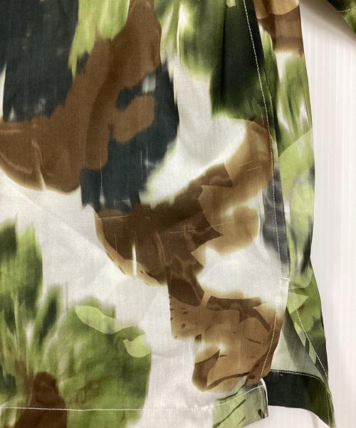 MAISON SPECIAL（メゾンスペシャル）MAISON SPECIAL (メゾンスペシャル) Sheer Print Prime-Over Short Sleeve Open Collar Shirt グリーン サイズ:2の古着・服飾アイテム