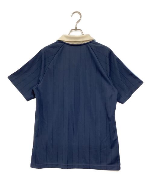 adidas（アディダス）adidas (アディダス) M STRIPE JERSEY TEE ブルー サイズ:Lの古着・服飾アイテム