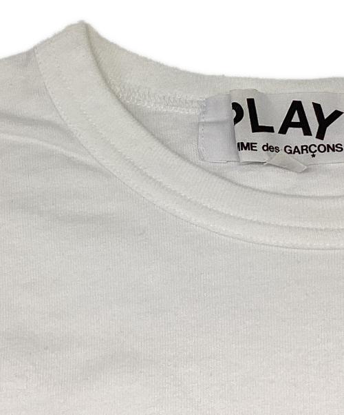 PLAY COMME des GARCONS（プレイコムデギャルソン）PLAY COMME des GARCONS (プレイコムデギャルソン) ハートワッペンTシャツ ホワイト サイズ:Mの古着・服飾アイテム