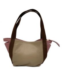 GIANNI CHIARINI（ジャンニ キアリーニ）の古着「ハンドバッグ」｜ベージュ×ピンク