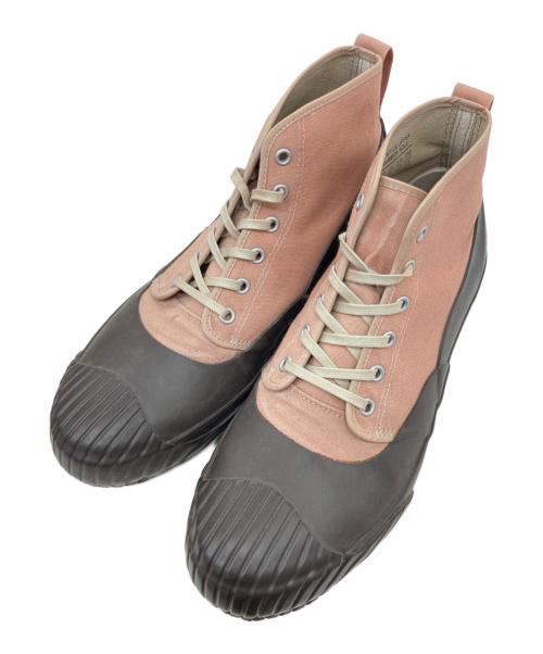 moon star（ムーンスター）moon star (ムーンスター) ハイカットスニーカー ブラウン×ピンク サイズ:27㎝の古着・服飾アイテム