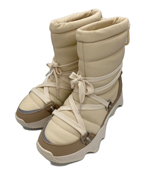 SOREL（ソレル）SOREL (ソレル) KINETIC IMPACT NXT MID BOOT アイボリー×ベージュ サイズ:24の古着・服飾アイテム