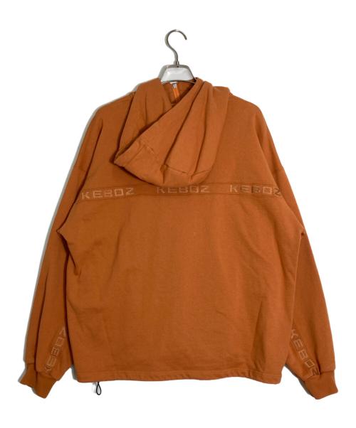 KEBOZ（ケボズ）KEBOZ (ケボズ) ハーフジップパーカー オレンジ サイズ:Ｌの古着・服飾アイテム