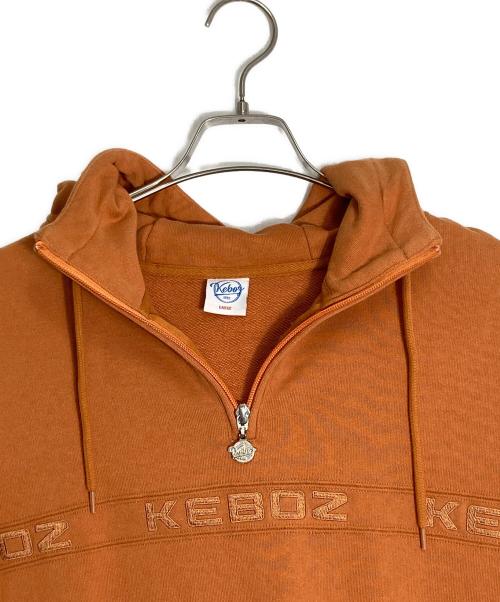 KEBOZ（ケボズ）KEBOZ (ケボズ) ハーフジップパーカー オレンジ サイズ:Ｌの古着・服飾アイテム