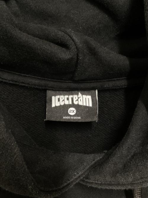 ICE CREAM（アイスクリーム）ICE CREAM (アイスクリーム) プルオーバーパーカー ブラック サイズ:2XLの古着・服飾アイテム