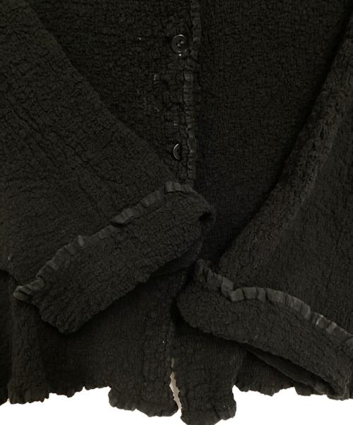 me ISSEY MIYAKE（ミーイッセイ ミヤケ）me ISSEY MIYAKE (ミーイッセイ ミヤケ) プリーツカーディガン ブラック サイズ:不明の古着・服飾アイテム