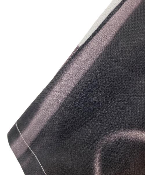 EVISEN（エビセン）EVISEN (エビセン) グラフィックオープンカラーシャツ ブラック×ホワイト サイズ:Mの古着・服飾アイテム