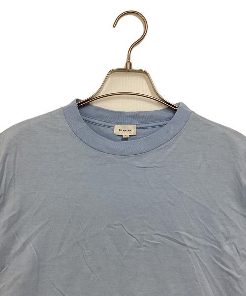 BLAMINK（ブラミンク）BLAMINK (ブラミンク) コットンクルーネック刺繍ノースリーブＴシャツ ブルー サイズ:1の古着・服飾アイテム