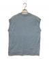 BLAMINK (ブラミンク) コットンクルーネック刺繍ノースリーブＴシャツ ブルー サイズ:1：5000円