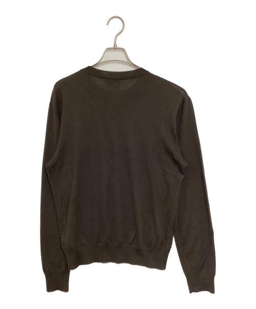 HERMES（エルメス）HERMES (エルメス) シルク混カシミヤニット ブラウン サイズ:XSの古着・服飾アイテム