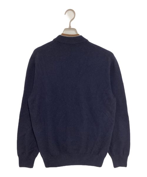 HERMES（エルメス）HERMES (エルメス) カシミヤダブルジップニット ネイビー サイズ:Lの古着・服飾アイテム