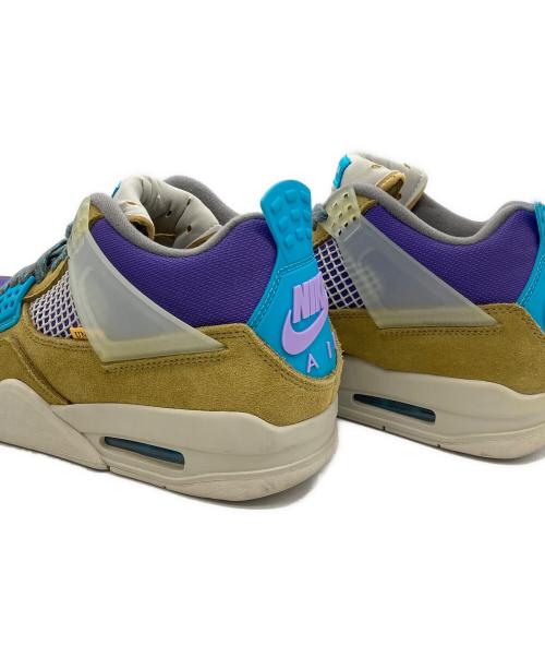 NIKE（ナイキ）NIKE (ナイキ) UNION (ユニオン) AIR JORDAN 4 RETRO SP カーキ×パープル サイズ:US8の古着・服飾アイテム