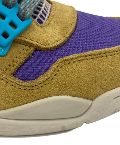 NIKE（ナイキ）NIKE (ナイキ) UNION (ユニオン) AIR JORDAN 4 RETRO SP カーキ×パープル サイズ:US8の古着・服飾アイテム