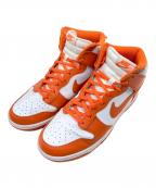 NIKEナイキ）の古着「DUNK HI RETRO」｜オレンジ×ホワイト