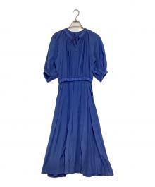 ANAYI（アナイ）の古着「ライトローンギャザーフレアワンピース」｜ブルー