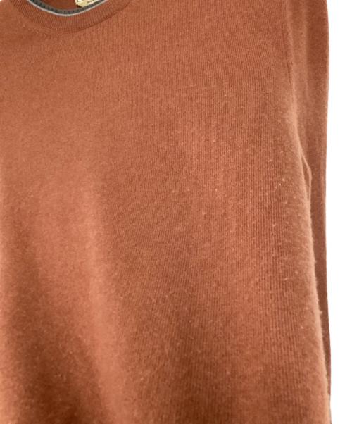 HERMES（エルメス）HERMES (エルメス) H刺繍カシミヤニット ブラウン サイズ:Mの古着・服飾アイテム