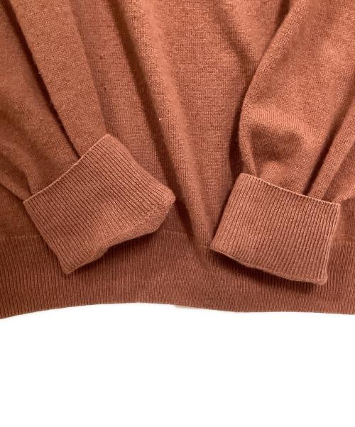 HERMES（エルメス）HERMES (エルメス) H刺繍カシミヤニット ブラウン サイズ:Mの古着・服飾アイテム