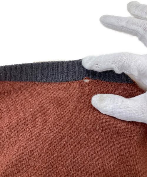 HERMES（エルメス）HERMES (エルメス) H刺繍カシミヤニット ブラウン サイズ:Mの古着・服飾アイテム