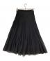 ANAYI (アナイ) スパンオーガンジープリーツスカート ブラック サイズ:38：9000円
