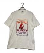 Hysteric Glamourヒステリックグラマー）の古着「WHISKY LABEL刺繍 Tシャツ」｜ホワイト