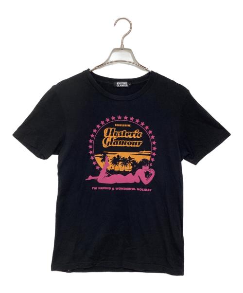 Hysteric Glamour（ヒステリックグラマー）Hysteric Glamour (ヒステリックグラマー) ガールプリントTシャツ ブラック サイズ:Sの古着・服飾アイテム